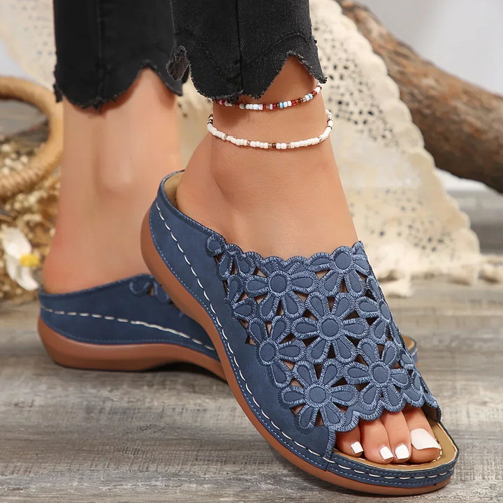 Ella™ | Elegant Floral Comfort Sandals