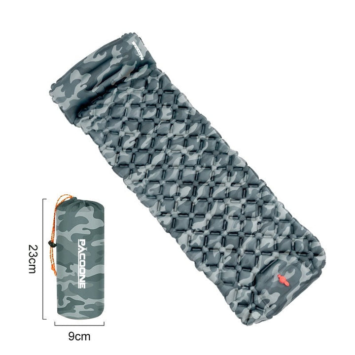 Get comfortable! Waterproof camping air mattress, ultralight & easy to inflate with pump.