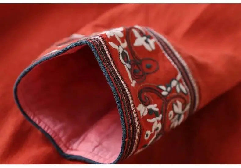 Lotus™ Relaxed Embroidered Blouse