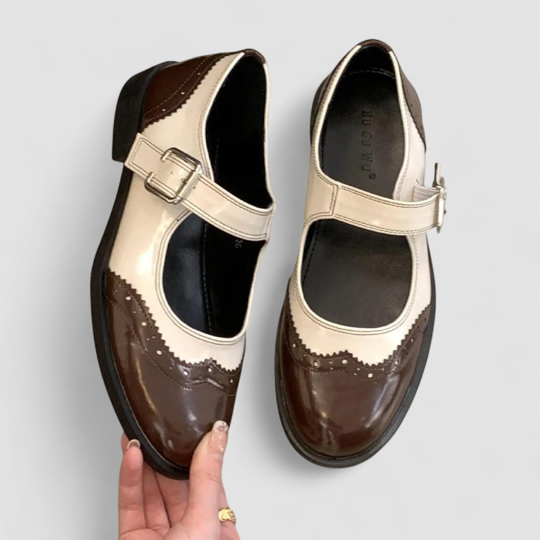 Elegant Mary Jane Shoes in Black, Brown