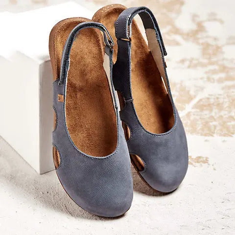 Adjustable women's orthopedic sandals with arch support for posture correction & comfortable all-day wear.
