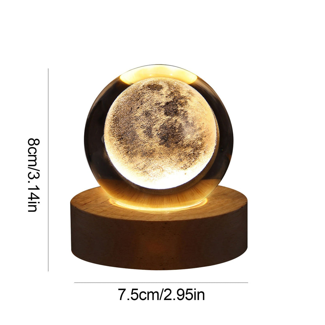Accent LED crystal sphere table lamp, a unique gift for living room or bedroom.