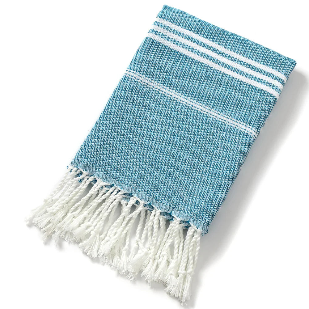 Striped Tassel Bath Towel