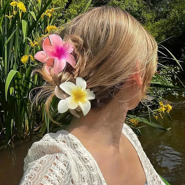 Hawaiian Floral Hair Claw Clip