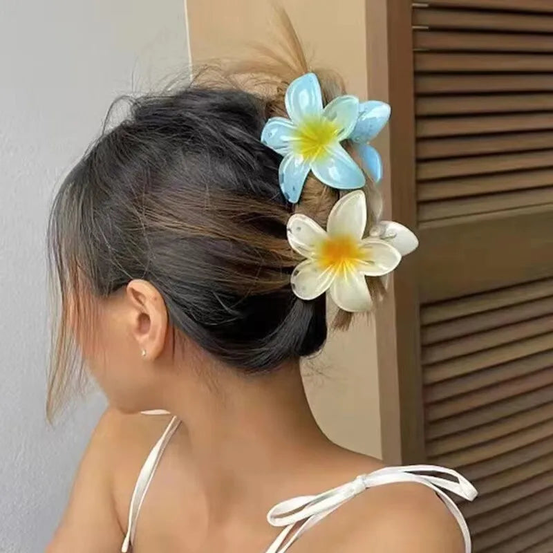 Hawaiian Floral Hair Claw Clip