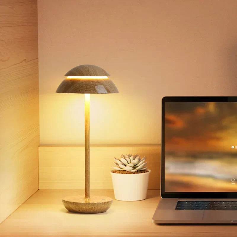 Nordic minimalist rechargeable LED table lamp. Perfect for modern home decor & ambient lighting.