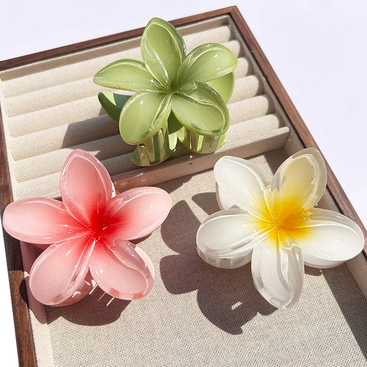 Hawaiian Floral Hair Claw Clip