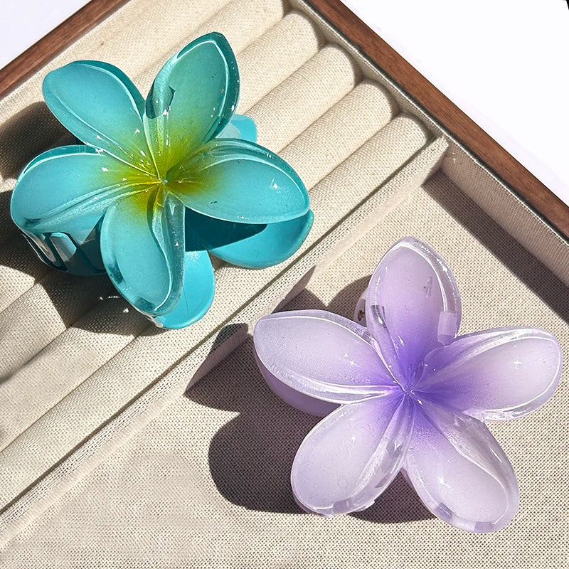 Hawaiian Floral Hair Claw Clip