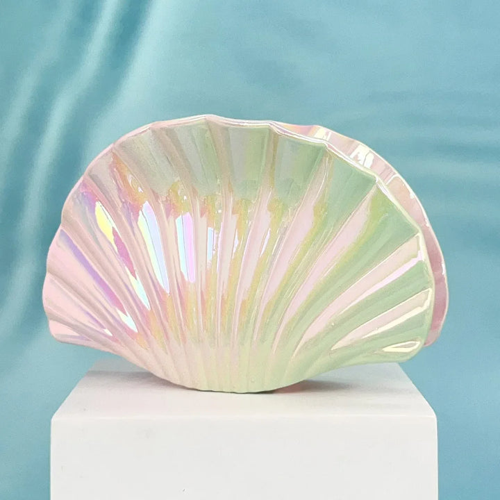 Gradient Shell Hair Claw Clip - Women's Beach Accessory