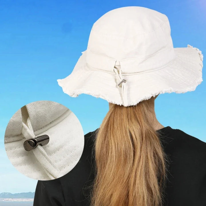 Women's Wide Brim Bucket Hat