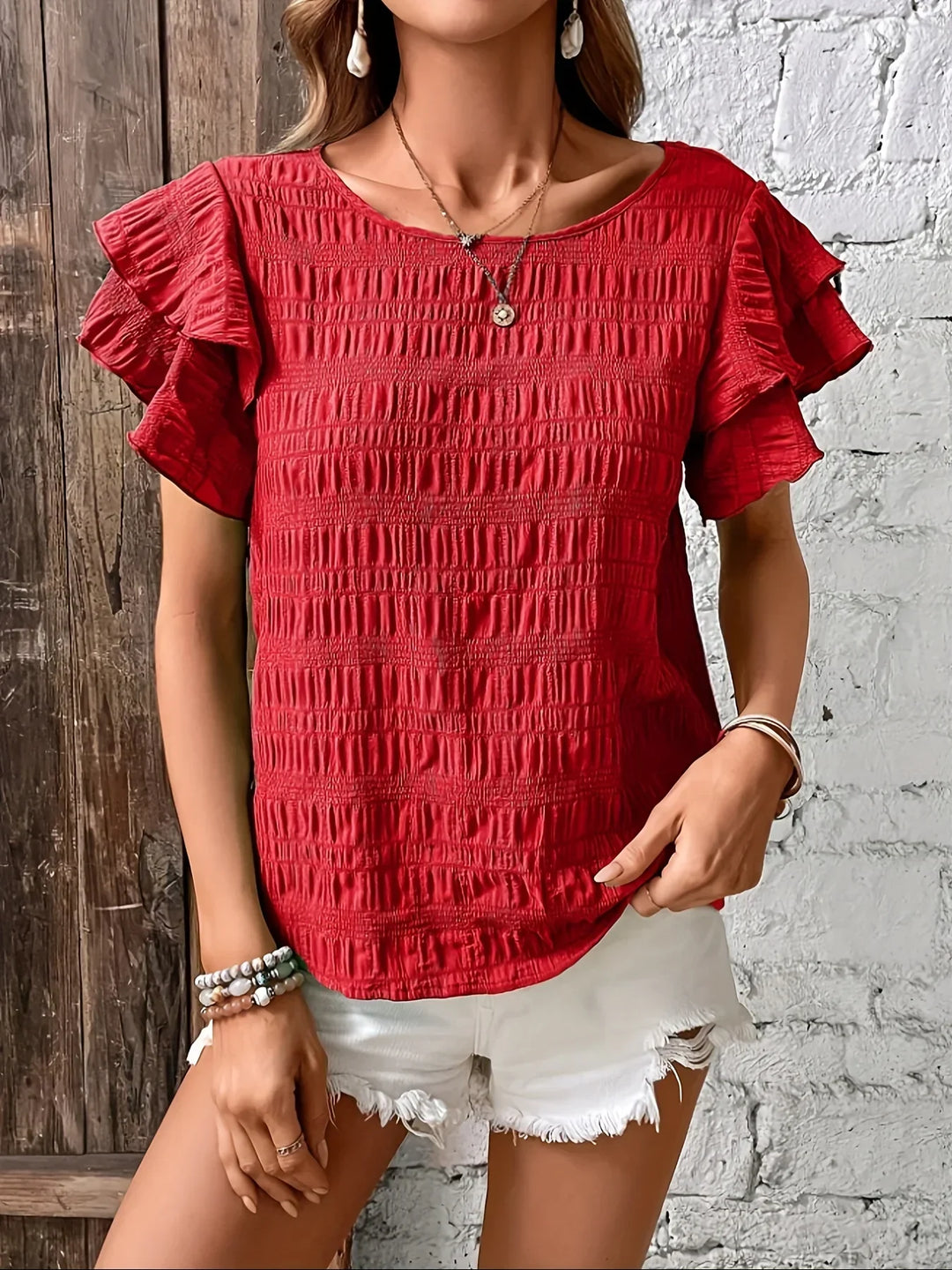 Light & Breezy Blouse with Ruffles