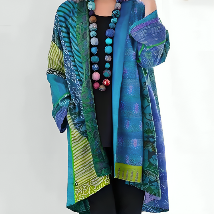 Women's effortless long open-front cardigan in a versatile, lightweight fabric. Perfect for modern layering.