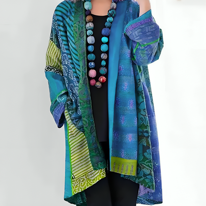 Women's effortless long open-front cardigan in a versatile, lightweight fabric. Perfect for modern layering.
