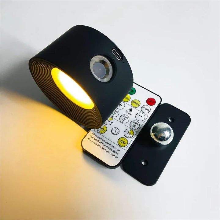 Nvroome magnetic LED wall light, rechargeable, dimmable, rotatable for customized illumination.