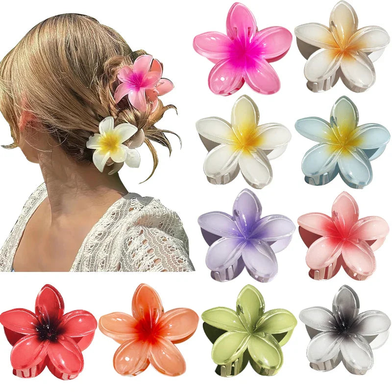 Hawaiian Floral Hair Claw Clip
