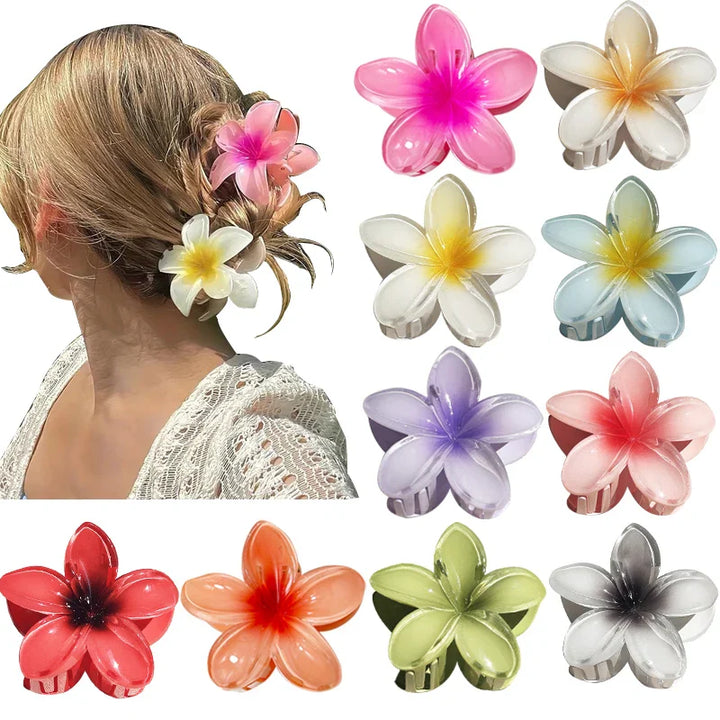 Hawaiian Floral Hair Claw Clip