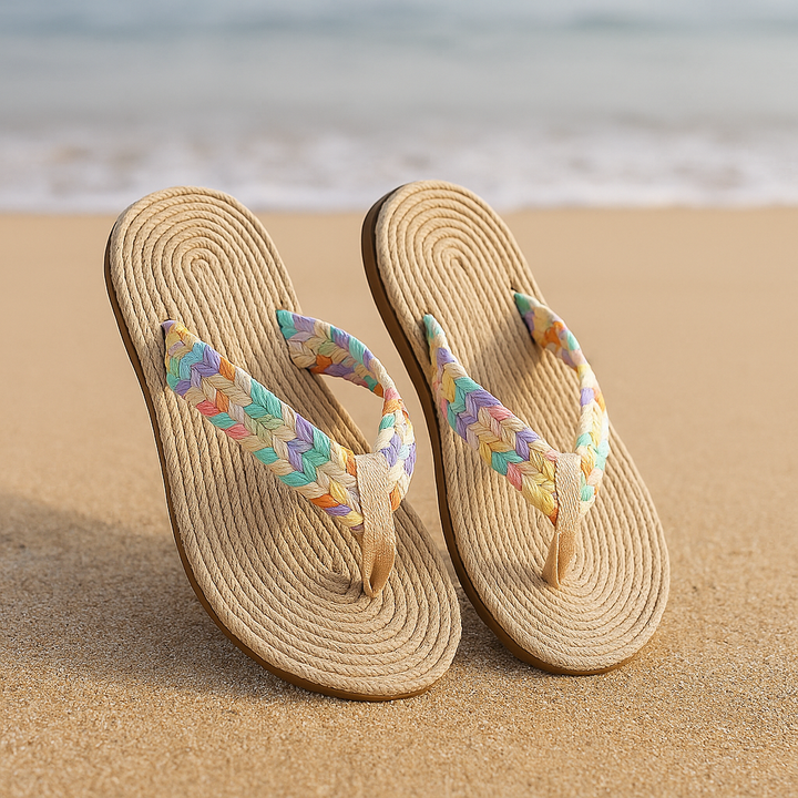 Women's Braided Flip Flops