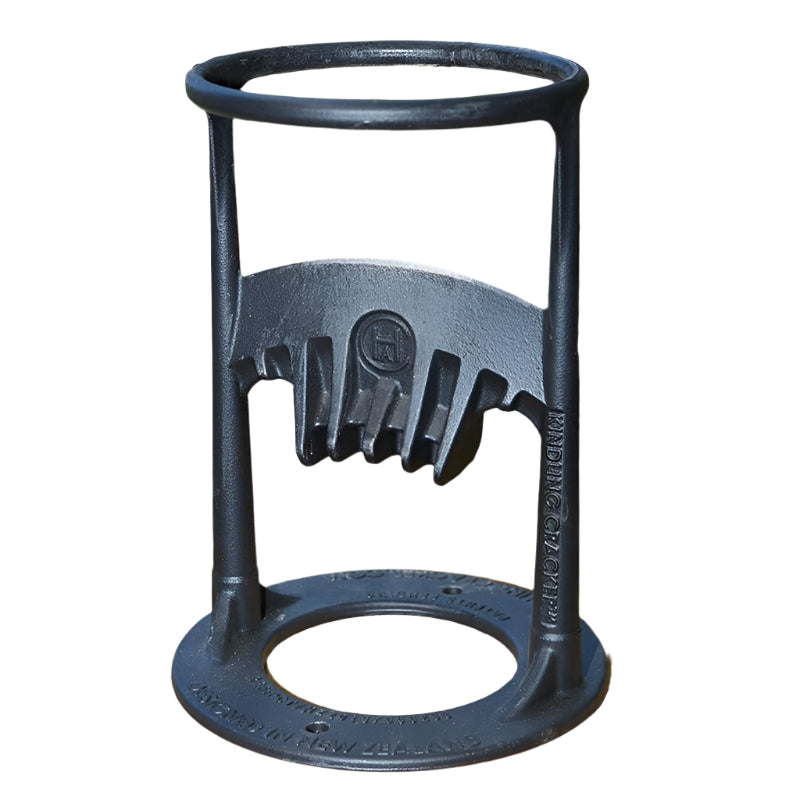 Manual log splitter for safe, efficient firewood preparation. Durable home tool for wood splitting.