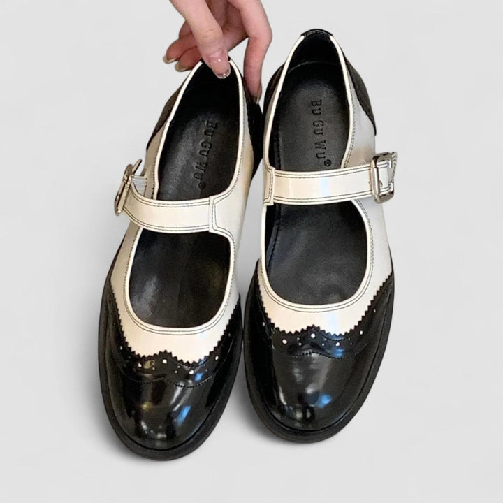 Elegant Mary Jane Shoes in Black, Brown