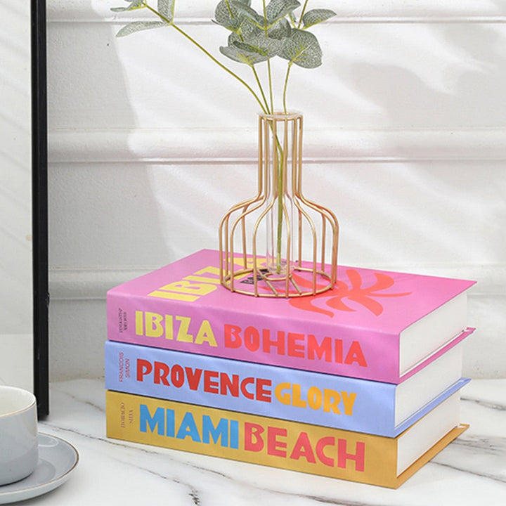 Decorative faux book stack for stylish home decor & coffee tables. Adds luxury accent.
