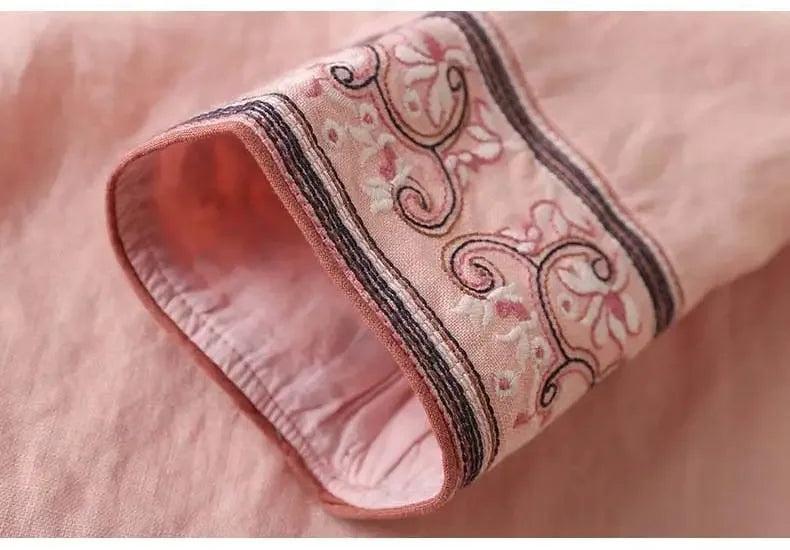 Lotus™ Relaxed Embroidered Blouse