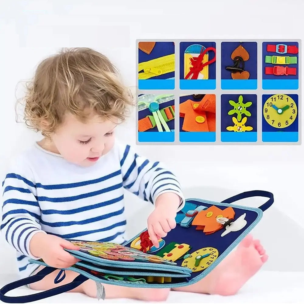 SkillSnap Busy Board for toddlers: Educational toy for skill development, sensory learning, and fun activities.