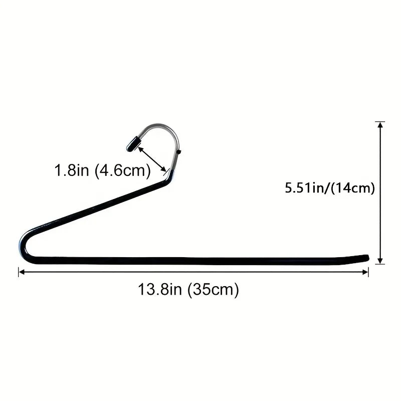 Open metal hangers for pants, trousers, jeans & skirts. Sturdy, space-saving design for efficient closet organization.