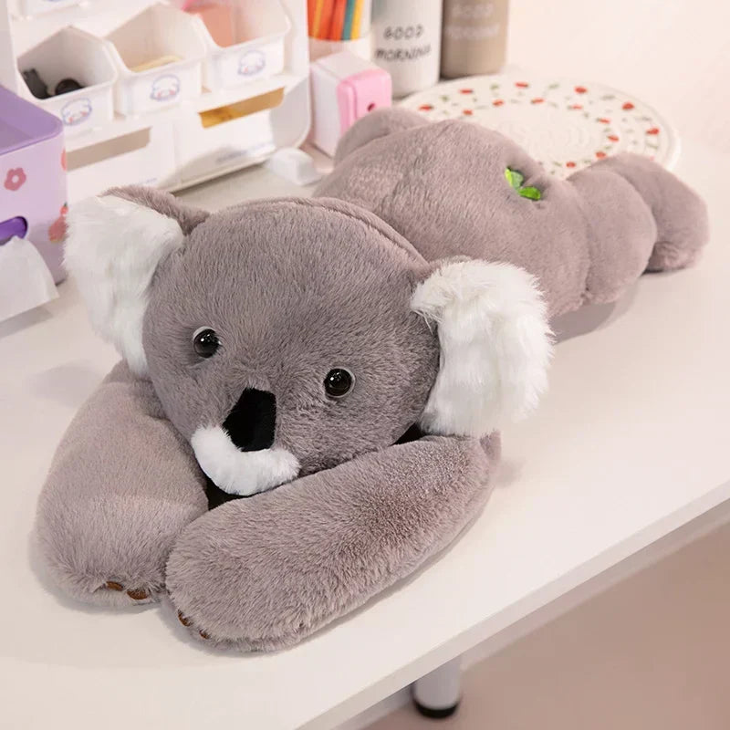 Sweet koala long-armed plush toy. Snuggly soft companion, perfect comfort toy for naptime.