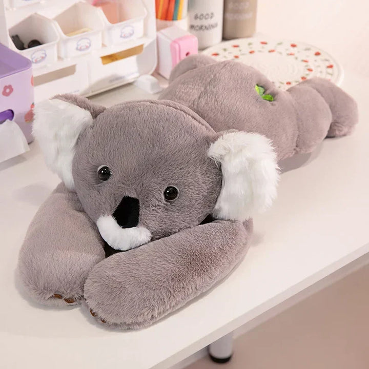 Sweet koala long-armed plush toy. Snuggly soft companion, perfect comfort toy for naptime.