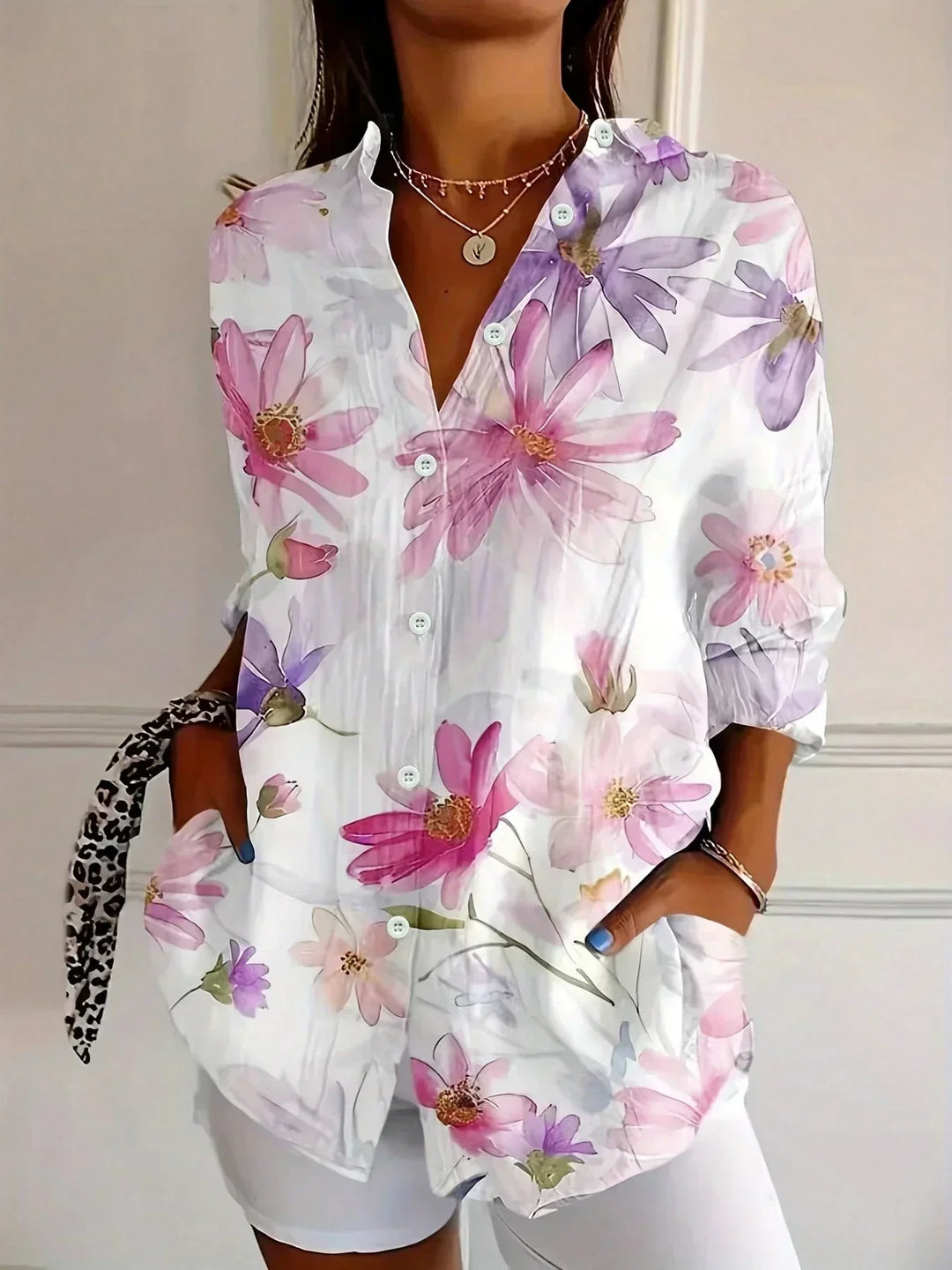 Ashleigh™ | Stylish Colorful Pattern Blouse