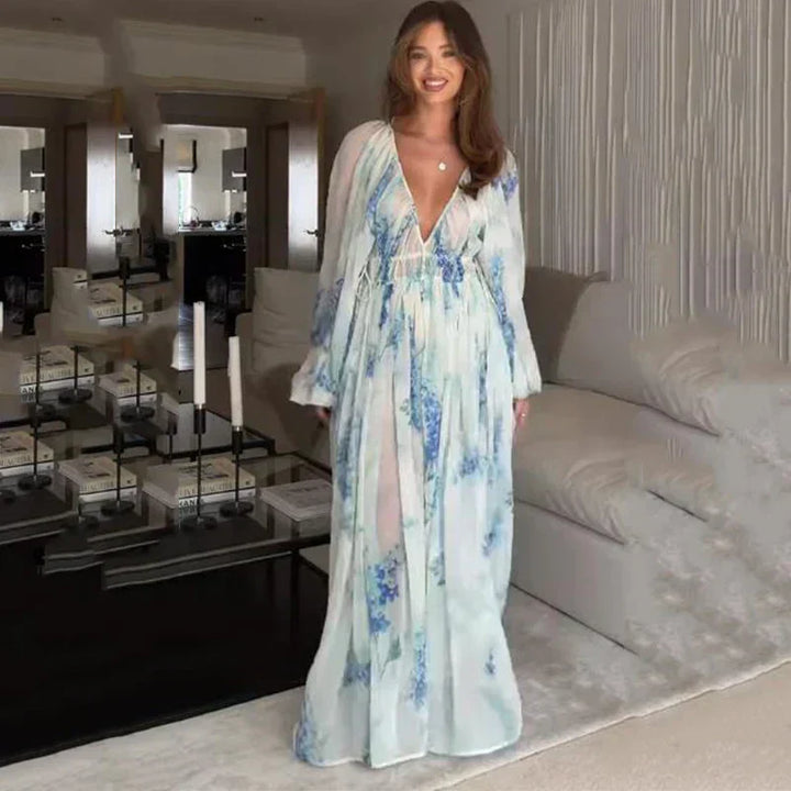 Women's Blue Maxi Dress