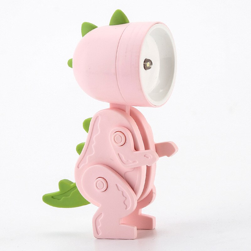 Dinosaur themed night light, a delightful piece of children's decor and ambient nursery lamp.