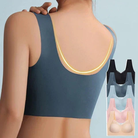 Women's intimate apparel: V-neck molded cup bra, built for everyday comfort and seamless wear.