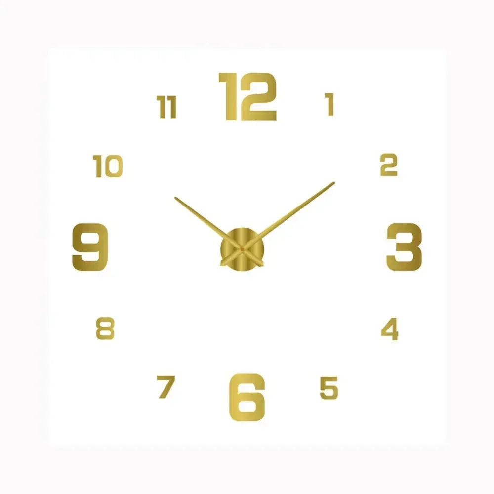 Sleek modern wall clock, offers silent timekeeping. An elegant home decor accent suitable for various rooms.