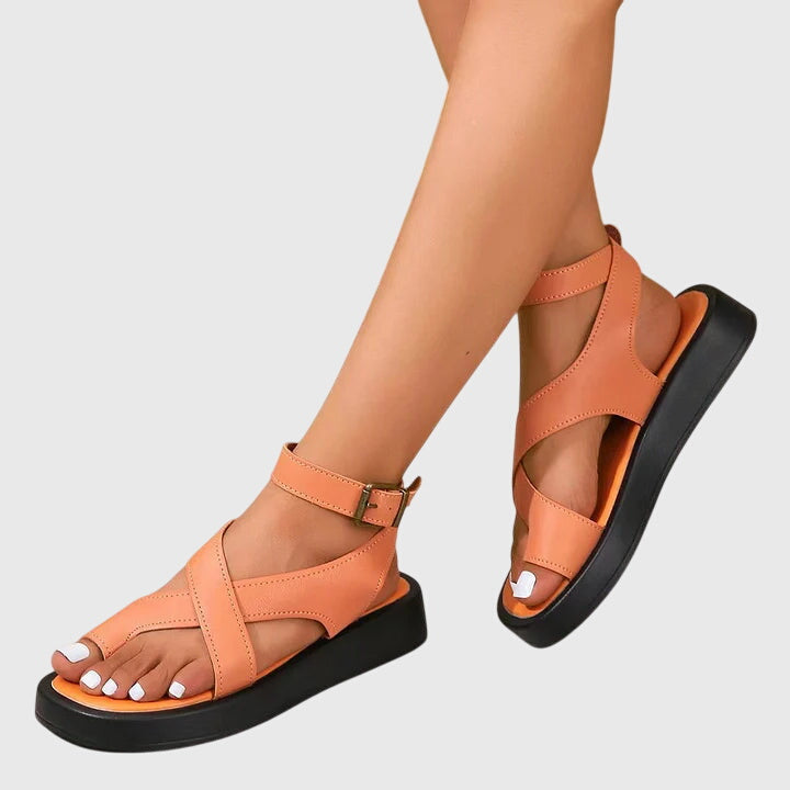 Women's strappy platform gladiator sandals, perfect for elevating summer style.