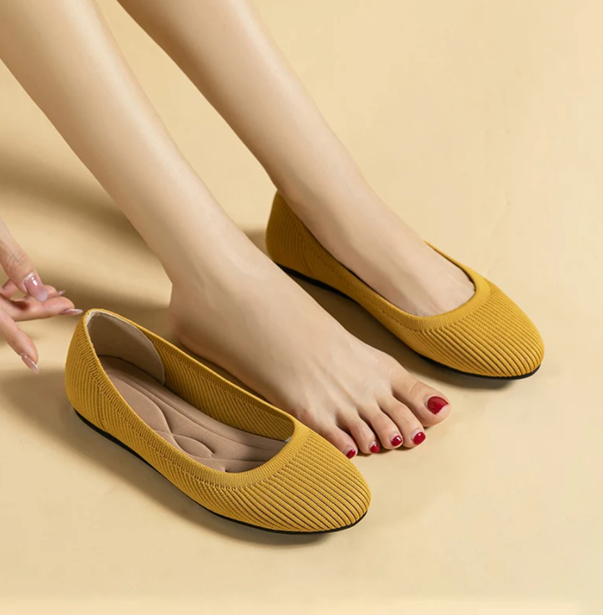Comfortable Celeste women's orthopedic flats, featuring removable insoles for personalized foot health.