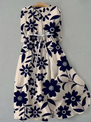Elegant Floral Midi Dress