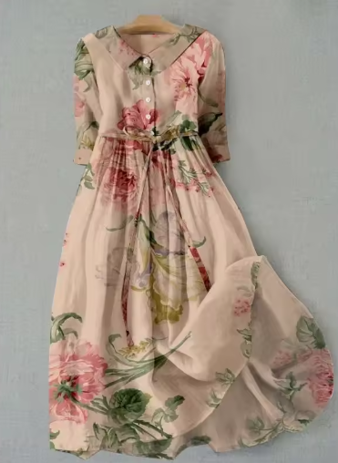 Floral Elegance Midi Dress