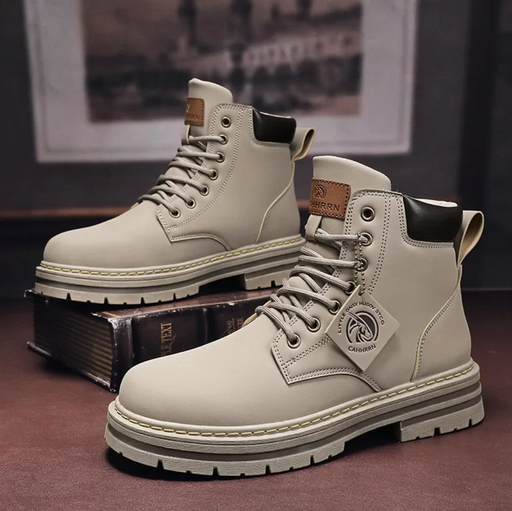 Men's orthopedic lace-up ankle boots for all-day comfort & support. Ideal for walking & everyday wear.