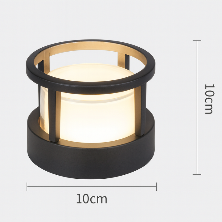 Waterproof LED outdoor lighting, contemporary square design for garden walls.