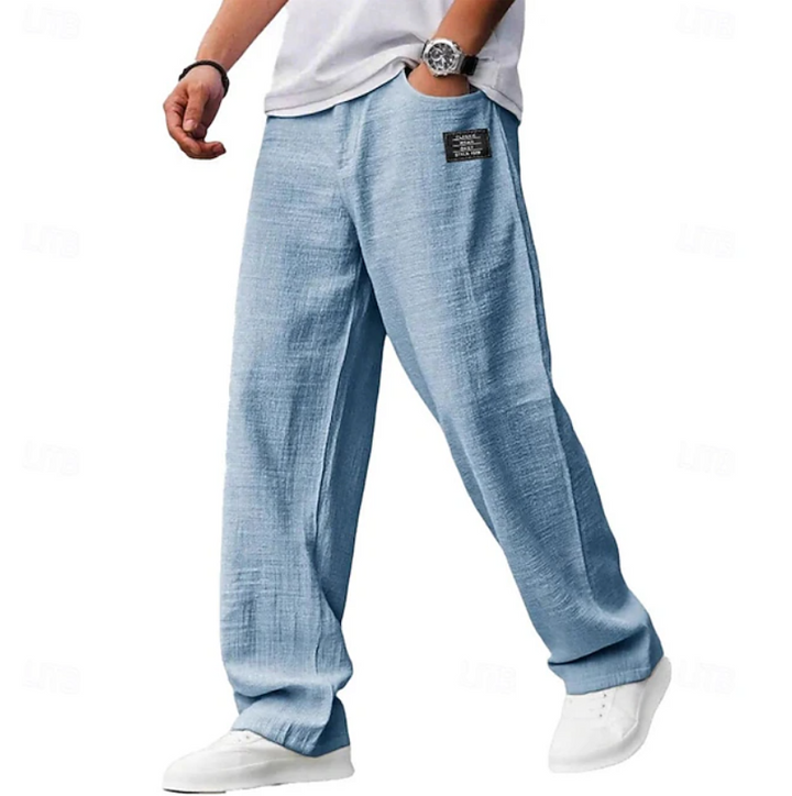 Men's casual loose fit pants, perfect for everyday comfort & relaxed wear.