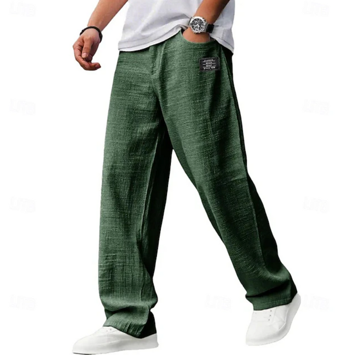 Everyday comfort men's pants, featuring a relaxed loose fit & versatile casual style.