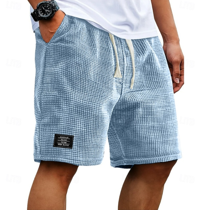 Everyday wear men's textured shorts, a relaxed fit for ultimate summer comfort.