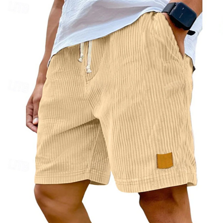 Men's classic lace-up shorts, perfect for summer casual wear & relaxed comfort.