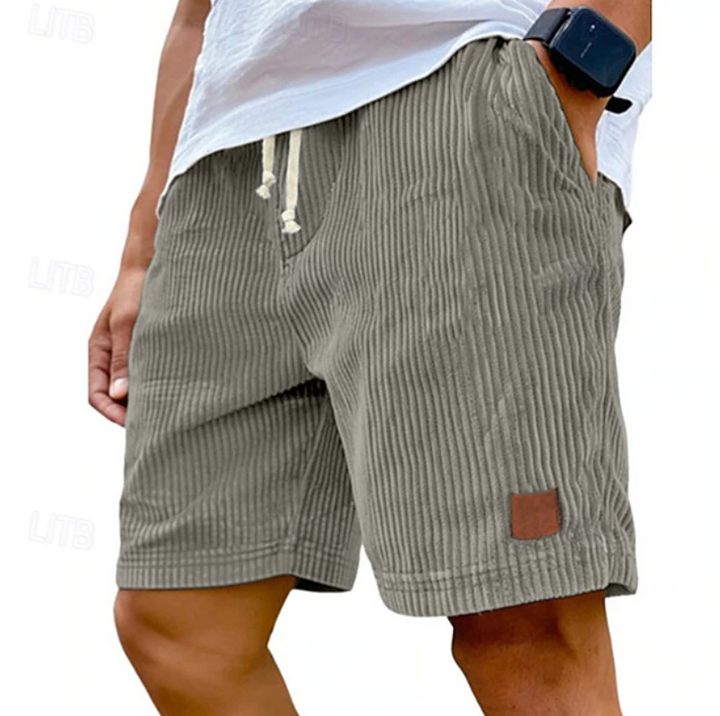 Classic men's summer shorts with adjustable lace-up front, relaxed fit for everyday.