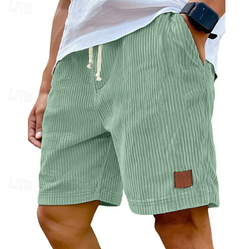 Men's relaxed fit lace-up shorts for ultimate summer comfort & style.