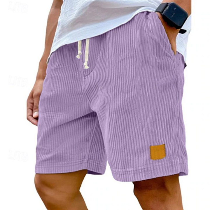 Stylish men's summer shorts with practical lace-up waist, excellent for everyday wear.