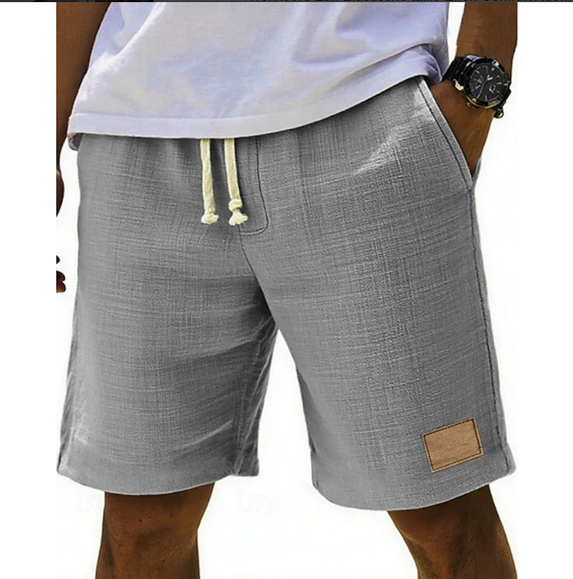 Lightweight men's relaxed fit summer shorts, perfect for casual everyday comfort.