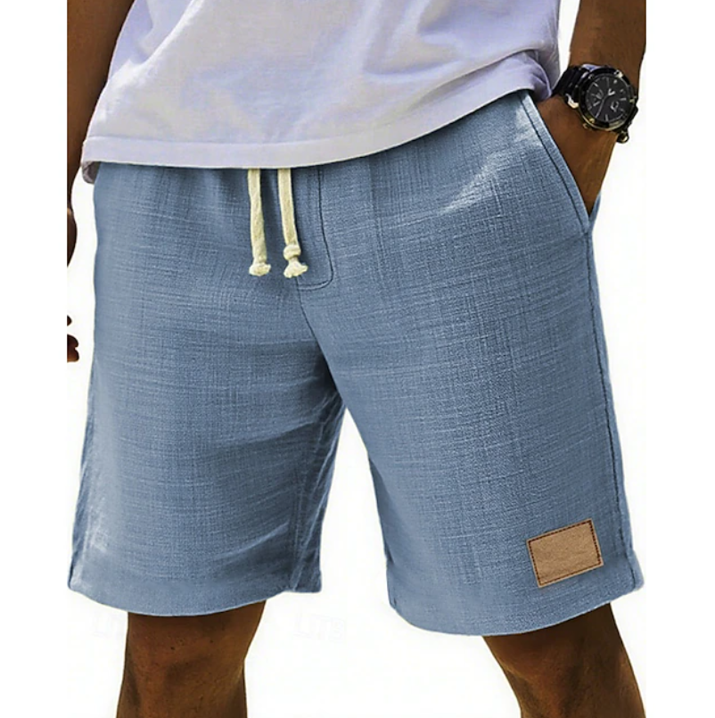 Comfortable men's summer shorts, relaxed fit beachwear for casual daily wear.