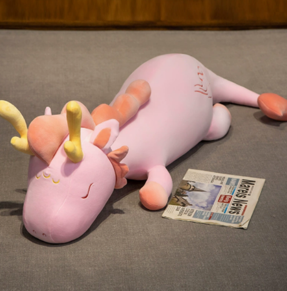 Magical dragon comfort body pillow adds unique decor to any bedroom. Long, soft full body support for sleep aid.